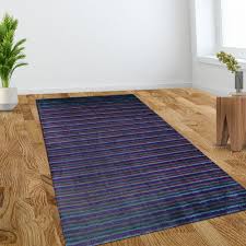 hand knotted loom wool area rug