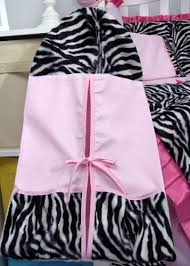 Zebra With Pink Crib Bedding Set 10 Pcs