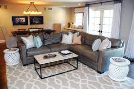 leather sectional living room