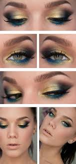 gold and blue eyeshadow clearance