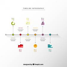Timeline Infographic In Minimal Style Vector Free Download