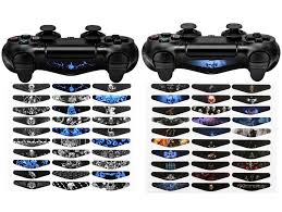 Amazon Com Extremerate 60 Pcs Set Vinyl Reuseable Lighttight Led Light Bar Decals Stickers For Playstation 4 Ps4 Ps4 Slim Ps4 Pro Remote Controller Skins Video Games