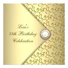 Formal Birthday Invitation Elegant Gold Invitations For