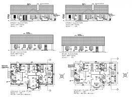Residential House 2d View Autocad File