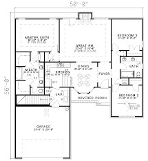 split bedroom house plan 59402nd