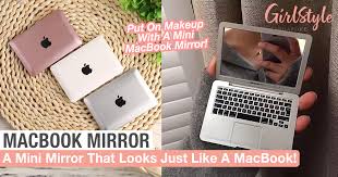 mini mirror that looks like a macbook