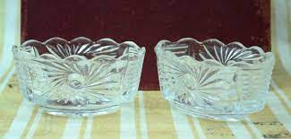 Vintage Glass Bowls Pair Of Glass Bowls