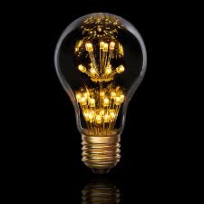 Designer Vintage Led Edison Light Bulb With 4 Led Tiers