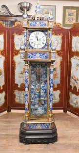 french cloisonne grandfather clock ebay