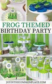 host a frog themed birthday party