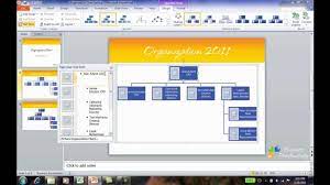 create an org chart in powerpoint 2010