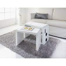 White Led Coffee Table B M 54