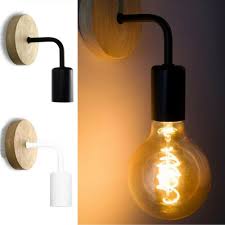 Nordic Wood Wall Lamp Sconce Home Light