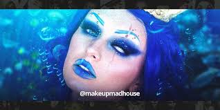 mermaid makeup ideas with coloured contacts