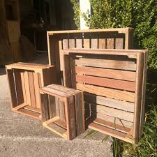 Rustic Timber Crates In Varying Sizes