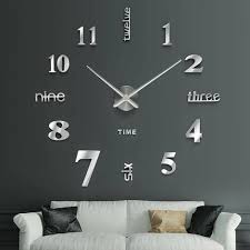 Huge Modern Design Wall Clock 60 120cm