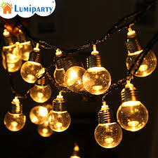 Us 11 32 37 Off 6m 20 Led Ball String Lights Clear Globe Bulbs Fairy Garland Lamp Garden Party Wedding Birthday Decoration Lights String In Lighting
