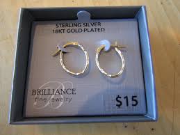 18k gold plated hoop earrings ebay