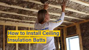 how to install ceiling insulation batts
