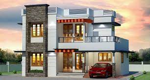 Double Floor Modern 4 Bhk Home Design