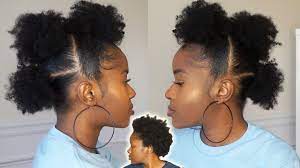 how to do afro puffs mohawk on short 4c