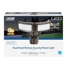 Feit Electric 5000 Lumen 48 Watt Led Dusk To Dawn Outdoor Security Motion Sensor Outdoor Security Flood Light Reviews Wayfair