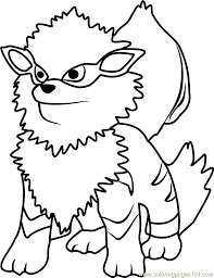 Use basic counting skills and the key at the bottom of the page to create fill in a fun nintendo pokemon arcanine coloring page. Arcanine Pokemon Go Coloring Page For Kids Free Pokemon Go Printable Coloring Pages Online For Kids Coloringpages101 Com Coloring Pages For Kids