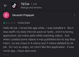 TikTok App down on Google Play Store ...