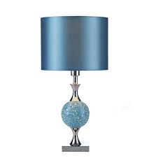 Elsa Table Lamp Polished Chrome Blue