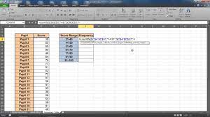 create a frequency distribution table