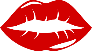hot red lips kiss free svg file