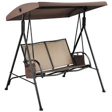 Patio Swing With Adjustable Canopy