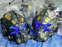helmet painted shiner led cosplay ebay