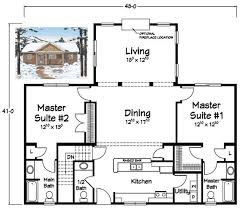 2 Master Suites Ideas Floor Plans