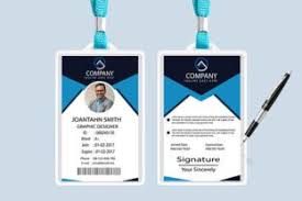 it company id card design template psd