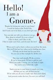 Christmas Gnome and Gnome Poem Story ...