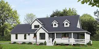 Plan 40820 Farmhouse Style With 3 Bed