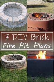 7 diy brick fire pit plans step by
