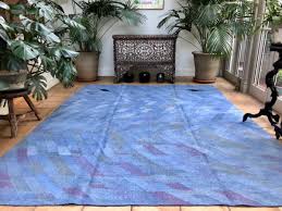 jeans blue handwoven kilim rug large