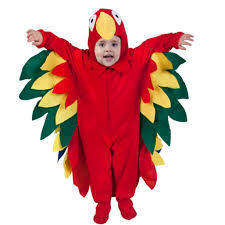 multi color parrot costume for kids