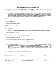 Employment Contract Form Forms Template Best Employee Agreement Key