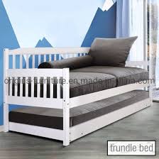 wooden timber sofa trundle bed frame