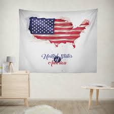 Us Map Tapestry Large Wall Tapestry