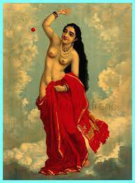 Antique Hindu Mythology Nude Celestial Nymph Illustration Digital Download  - Etsy Norway
