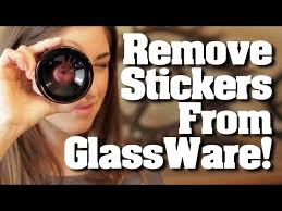 How To Remove Stickers From Glass Ware