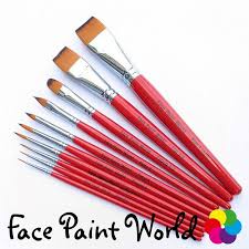 essential brush set of 10 face paint