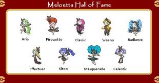 Meloetta Evolution Chart Pokemon Meloetta Transformation