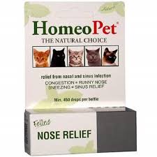 homeopet pet feline nose natural relief