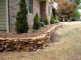 flagstone or natural stone retaining walls