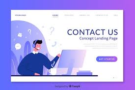 contact us landing page template